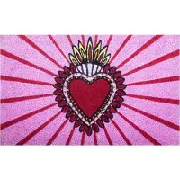Kitsch Kitchen deurmat Milagro roze
