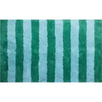 Kitsch Kitchen - Badmat gestreept blauw/groen