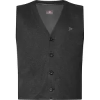 Jan Vanderstorm gilet Plus Size SIEMSON zwart male | Maat: 78 (6XL)