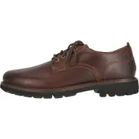 Clarks Veterschoen Clarks Men Batcombe Tie Dark Tan Leather-Schoenmaat 47