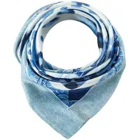 Alberto Cabale Sjaal 'Panther Zoé' blauw
