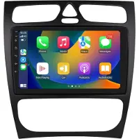 Happiq Autoradio met bluetooth - Carplay - Voor Mercedes-Benz C-Klasse / CLK-Klasse (W203 / W209 / S203 / A209 / W168) - Geschikt voor Apple en Android - Stereo - Navigatie - Navigatiesysteem auto - 2GB 32GB
