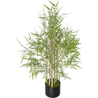 ACXIN Kunstbamboe 100 cm - Realistische Kunstplant - Decoratieboom - Woonkamer & Kantoor