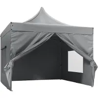 Happyment Waterdichte partytent - Met zijwanden - Wit - Luxe paviljoen - 3x3 m