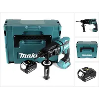 Makita DHR 182 T1J accuboormachine 18V 1,7J SDS plus Brushless + 1x accu 5,0Ah + Makpac - zonder oplader