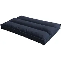 Bananair - Futon matras - Afneembare hoes - Futon bed - Vloermatras - Logeerbed Eenpersoons - Ribfluweel - 90x190 cm - Nachtblauw