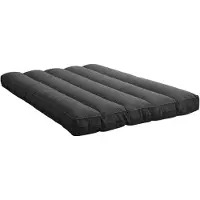 Bananair - Futon matras - Afneembare hoes - Futon bed - Vloermatras - Logeerbed Tweepersoons - Ribfluweel - 140x190 cm - Donkergrijs