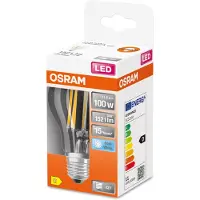 Osram LED gloeilamp, E27, 11W, 1.521 lumen, 4000K, helder glas