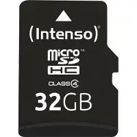 Intenso Micro SDHC 32GB 32GB Micro SDHC Klasse 4 flashgeheugen