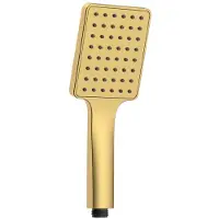 Sapho Handdouche, 245 mm, siliconen sproeiers, ABS/goud mat