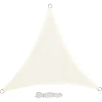 OEM Schaduwdoek driehoek - UV-beschermend & ademend - duurzaam HDPE - weerbestendig & luchtdoorlatend - stijlvol & crème - 3.6x3.6x3.6 m