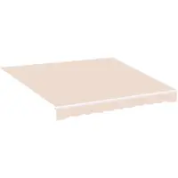 Happyment Zonneschermdoek Valora - 300x250cm - Vervangend Stof 420D Oxford - Schaduwdoek - Luifeldoek - Zonwering - PU coating - Beige