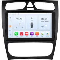 Happiq Autoradio met bluetooth - Carplay - Voor Mercedes-Benz C-Klasse / CLK-Klasse (W203 / W209 / S203 / A209 / W168) - Geschikt voor Apple en Android - Stereo - Navigatie - Navigatiesysteem auto - 6GB 64GB