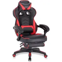 Happyment Premium Gamestoel - Verstelbaar - Gaming stoel met voetsteun - Chair - Ergonomische bureaustoel - Black friday - Kerstcadeau