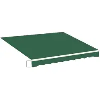 Happyment Zonneschermdoek Opulence - 250x200cm - Vervangend Stof 420D Oxford - Schaduwdoek - Luifeldoek - Zonwering - PU coating - Donkergroen