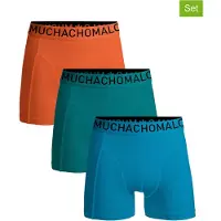 Muchachomalo Boxershorts Microfiber 3-Pack 73 | Turquoise | Maat XL