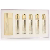 Maison Francis Kurkdjian Unisex geuren Baccarat Rouge 540 Travel Set Eau de Parfum Spray Refill 11 ml 5 Stk. + Globe Trotter Gold Edition 1 Stk.