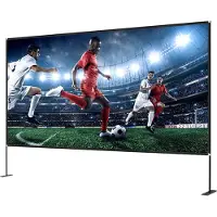 Happyment Beamer scherm - 150 inch - Thuisbioscoop - Draagbaar projectorscherm