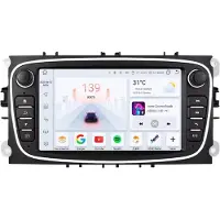 Happiq Autoradio met bluetooth - Carplay - Voor Ford Focus, S-Max, Mondeo, Galaxy, C-Max, Kuga - Geschikt voor Apple en Android - Stereo - Navigatie - Navigatiesysteem auto - 3GB 32GB - 7"
