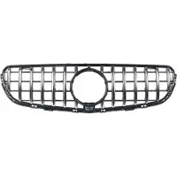 Happiq Bumpergrille Straton - Chroom/Zwart - Met Camera Gat - Voor Mercedes GLC C253/X253 (2016-2019) - Racing Bumper Grill