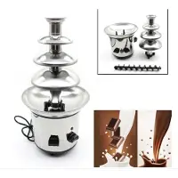 Happyment Chocoladefontein Deluxe - 4 Laags - RVS - Chocoladefondue - Wit