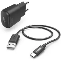 Hama Oplaadset 12W USB-C Zwart