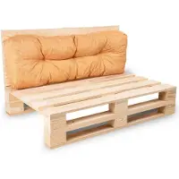 Bananair - Palletkussen - Tuinkussen voor Palletbank - Rugkussen - 120x40x15 cm - Oranje