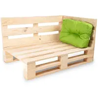 Bananair - Palletkussen - Tuinkussen voor Palletbank - Hoekkussen - 60x40 cm - Groen