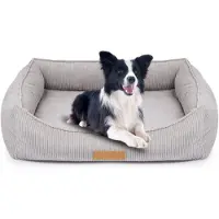Need Sleep Orthopedisch hondenkussen XXL gepersonaliseerd 110x90x27 cm grijze corduroy