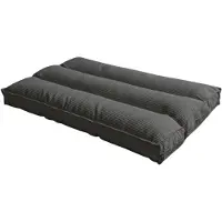 Bananair - Futon matras - Afneembare hoes - Futon bed - Vloermatras - Logeerbed Eenpersoons - Ribfluweel - 90x190 cm - Donkergrijs
