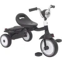 Happyment Kinder driewieler Fioren 6-in-1 - Voor kinderen - Kinderfiets - Babyfiets - Peuterfiets - Zwart - 1 tot 5 jaar
