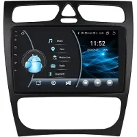 Happiq Autoradio met bluetooth - Carplay - Voor Mercedes-Benz C-Klasse / CLK-Klasse (W203 / W209 / S203 / A209 / W168) - Geschikt voor Apple en Android - Stereo - Navigatie - Navigatiesysteem auto - 2GB 32GB