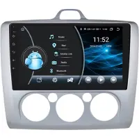 Happiq Autoradio met bluetooth - Carplay - Voor Ford Focus Exi Mt Mk2/Mk3 (2004-2011) - Geschikt voor Apple en Android - Stereo - Navigatie - Navigatiesysteem auto - 4GB 64GB