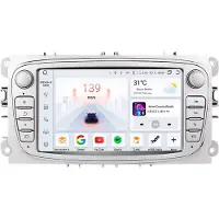 Happiq Autoradio met bluetooth - Carplay - Voor Ford Focus, S-Max, Mondeo, Galaxy, C-Max, Kuga - Geschikt voor Apple en Android - Stereo - Navigatie - Navigatiesysteem auto - 4GB 32GB - 7"