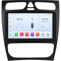 Happiq Autoradio met bluetooth - Carplay - Voor Mercedes-Benz C-Klasse / CLK-Klasse (W203 / W209 / S203 / A209 / W168) - Geschikt voor Apple en Android - Stereo - Navigatie - Navigatiesysteem auto - 3GB 32GB