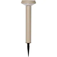 Star Trading LED grondspies lamp Casa, beige, hoogte 45 cm Casa, crème / amber, Roestvrij staal, Modern, Solar buitenverlichting