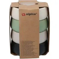 Alpina set van 4 kleine keramische kommen - 9,5 cm, meerkleurig