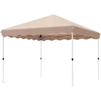 Happyment Gazebo Fioren - Pergola - Paviljoen - Partytent - Strandtent - Voor Terras, Feest en Achtertuin - 3x3m - Beige