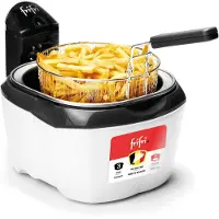 Frifri Frituurpan 3L | Initiation F9182 | 3200W | Koude Zone Technologie | RVS Kuip | Voor 1kg Friet | Wit | 3 Jaar Garantie