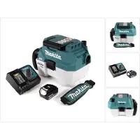 Makita DVC 750 LRM1X3 accustofzuiger nat- en droogzuiger 18 V draagbaar + 1x 4,0 Ah accu en lader - zonder accessoires