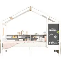 Happyment Kinderbed Valora 90 x 200 cm - Voor Kinderen - Huisbed - Peuterbed - Met lattenbodem - Zonder matras
