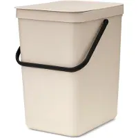 Brabantia Sort & Go Prullenbak - 25 l - Soft Beige