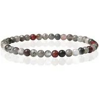 Memphis Natuursteen Armband - 4mm Bloodstone - 23cm