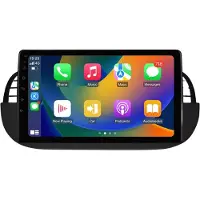 Happiq Autoradio met bluetooth - Carplay - Voor FIAT 500 (2007-2014) - Geschikt voor Apple en Android - Stereo - Navigatie - Navigatiesysteem auto - 2GB 32GB - 9"