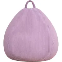 Bananair - Peervorm zitzak - ribfluweel - Afneembare hoes - Volwassenen & Kinderen - Violet - 105 x 85 cm
