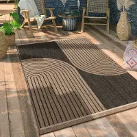 Paco Home Buitentapijt, weerbestendig en duurzaam. Moderne uitstraling van jute en sisal. Geschikt voor terras en balkon. Afmetingen: 160x220 cm