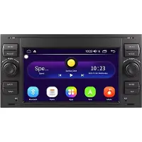 Happiq Autoradio met bluetooth - Carplay - Geschikt voor Apple en Android - Stereo - Navigatie - Navigatiesysteem auto - Voor Renault Clio 3 (2005-2014)