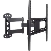 Happyment TV muurbeugel Vaylen - Voor 32"-55" inch - Draaibaar en kantelbaar - Ultra Slim & ruimtebesparend - Beugel statief - Zwart