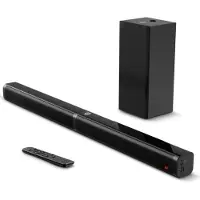 Happyment Soundbars voor TV & PC - Bioscoop ervaring - Subwoofer - Bluetooth - 3D stereo surround sound USB - 100W