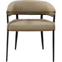 Happyment Keukenstoelen Valora - Luxe Keukenstoelen - Set van 2 - Microvezelleer Eetkamerstoelen met Gestoffeerde Zitting - Voor Restaurant, Hotel of Kantoor